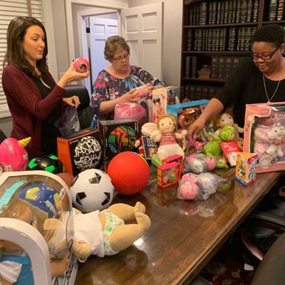Huntsville lawyers at Hodges Trial Lawyers, P.C.  discuss the toys for tots drive. 